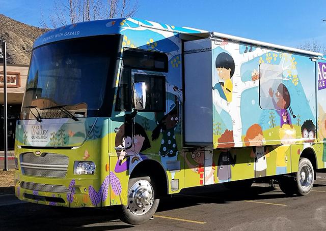 exterior photo of a mobile preschool vehicle